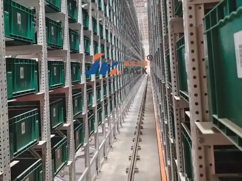 AS stacker crane rails in automated storage and retrieval system