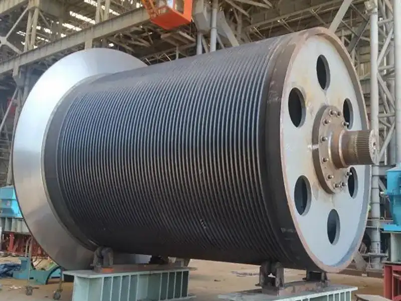 Custom large diameter wire rope drum